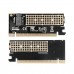 M 2 NVMe SSD NGFF to PCI  E 3 0 X16 X4 Adapter M Key Interface Expansion Card