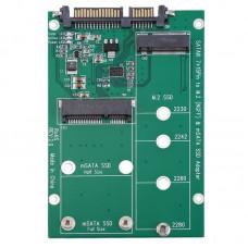 M 2 NGFF   mSATA SSD to SATA III 7 15 Pin Adapter Converter